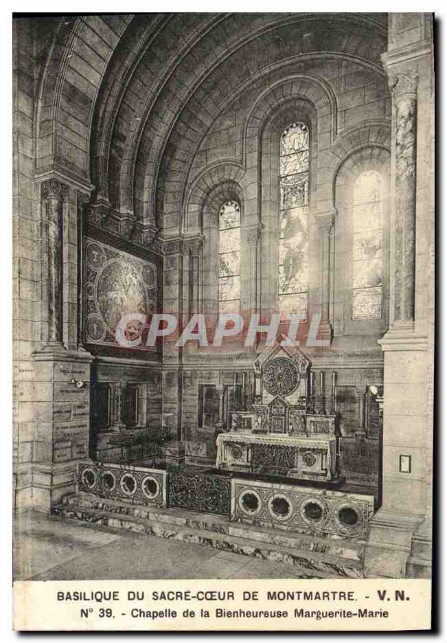 CPA Basilique du Sacre Coeur de Montmartre V N Chapelle de la Bienhereuse Marguerite Marie