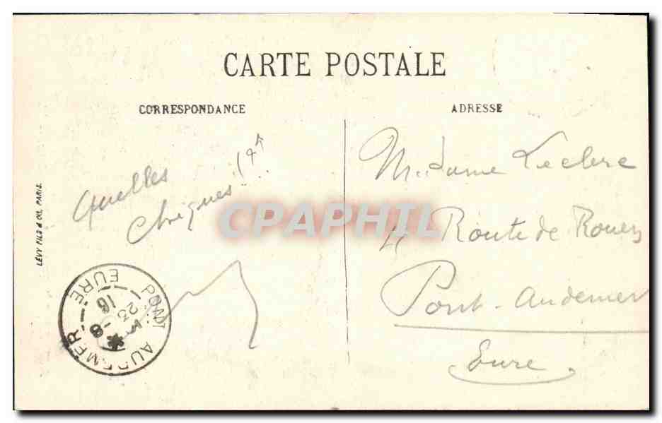 CPA Paris La Montmartroise — Rückseite