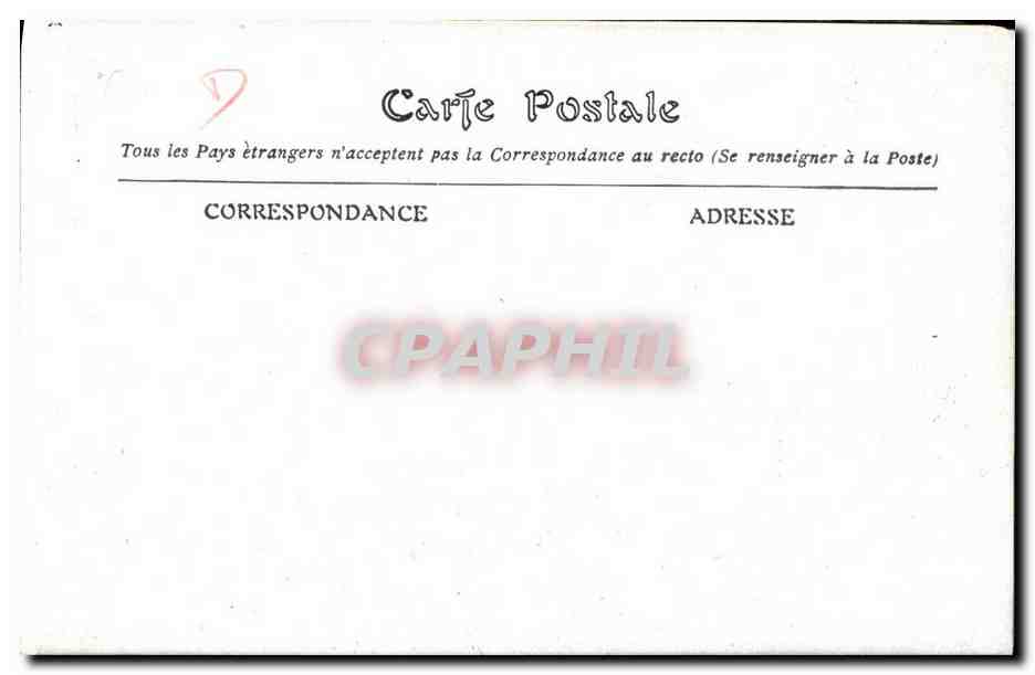 CPA Paris Montmartre St Pierre — Rückseite