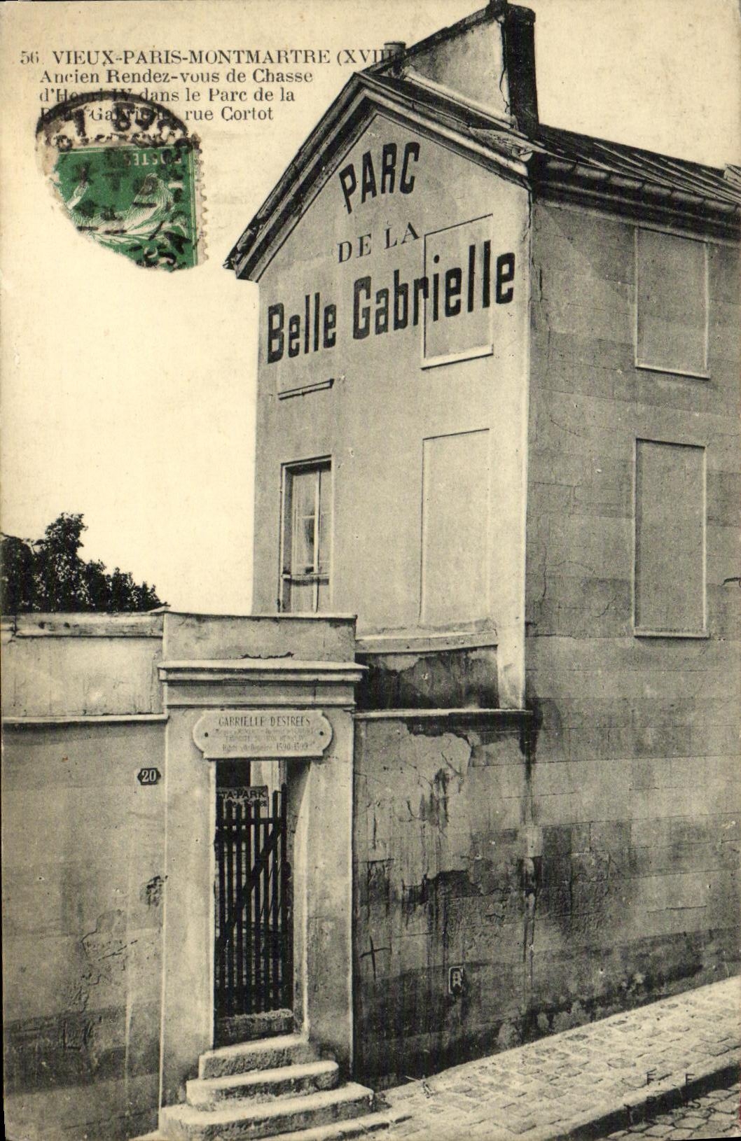 CPA Vieux Paris Montmartre Ancien rendez vous de chasse d Henri IV Parc de la Belle Gabrielle 