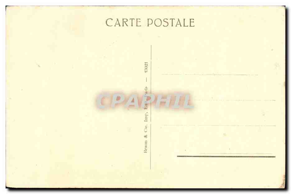 CPA Musee du Louvre Greuze L effroi  — Verso