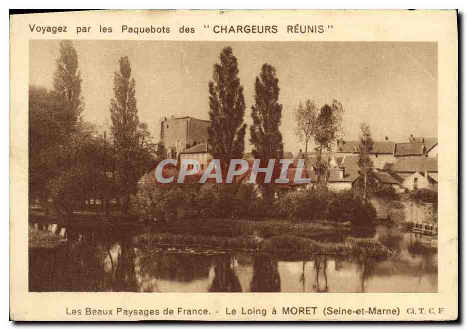 CPA Les Beaux Pasages de France Le Loing a Moret