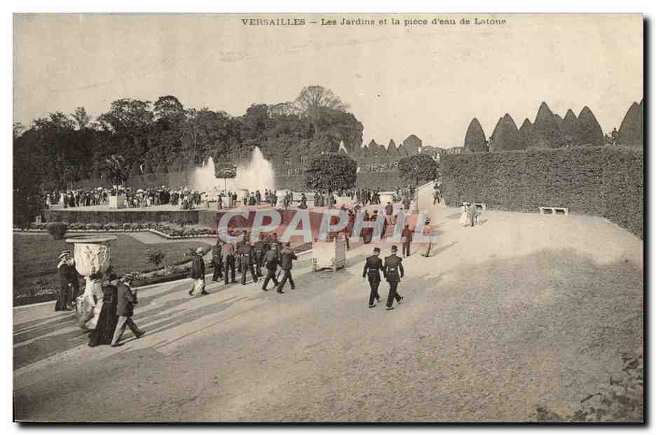 CPA Versailles Les jardins et la Piece d eau de Latone 