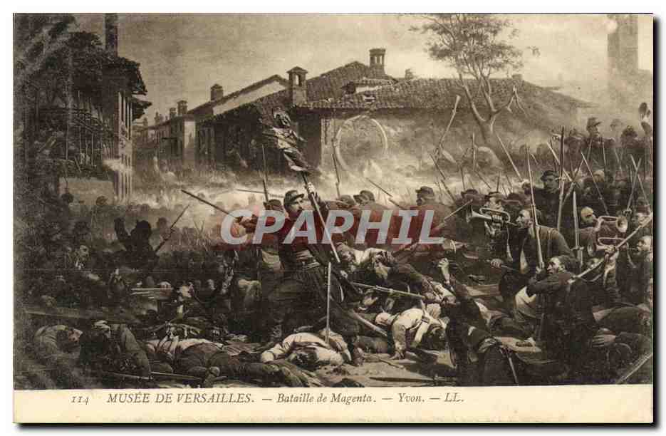 CPA Musee de Versailles Bataille de Magenta Yvon Militaria