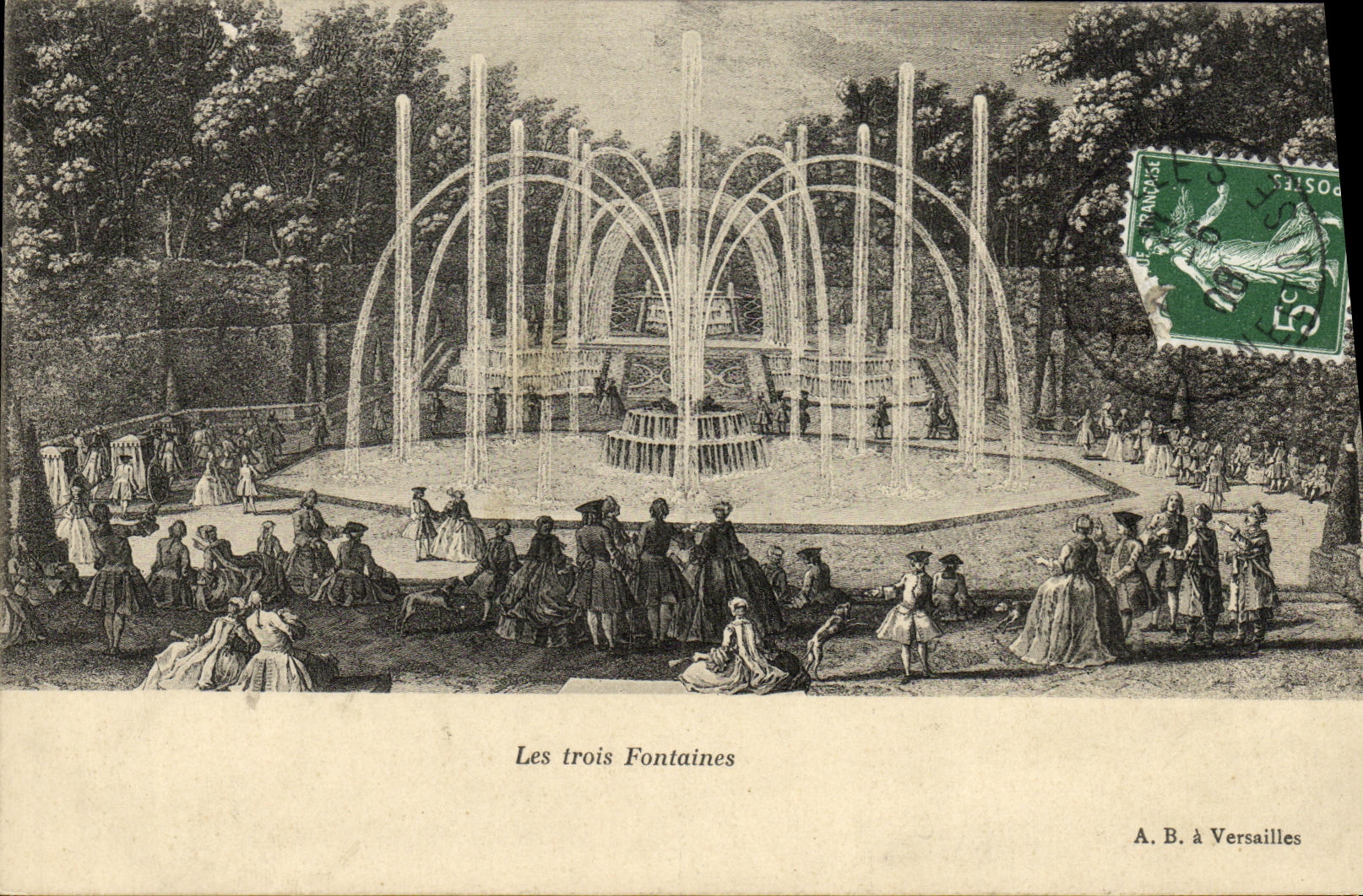 CPA Les trois Fontaines Versailles