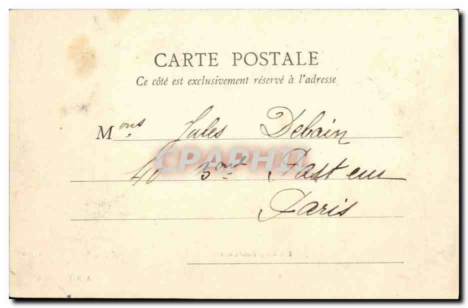 CPA Les trois Fontaines Versailles — Verso