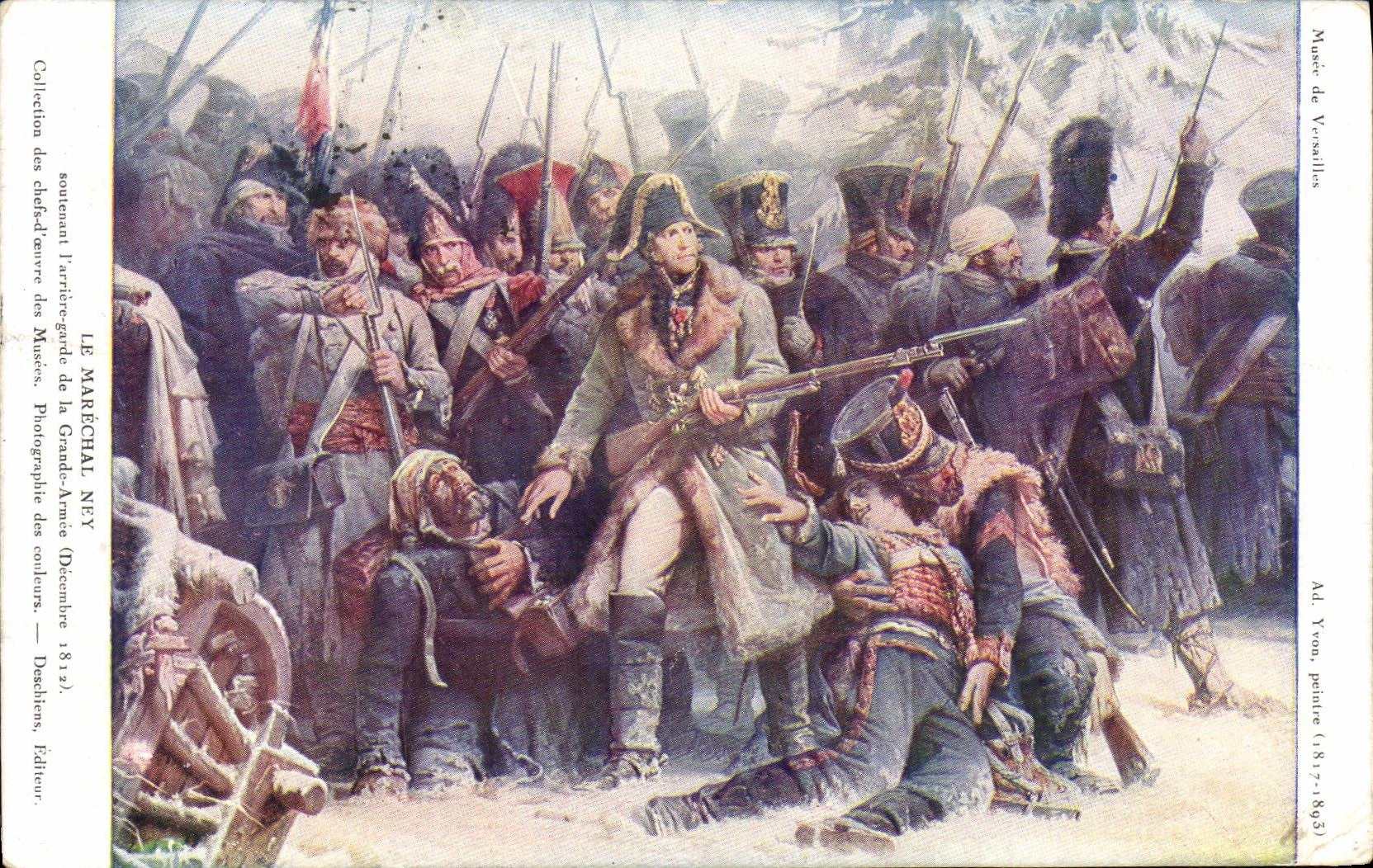CPA Musee de Versailles le Marechal Ney soutenant l arriere garde de la Grande Armee 1812 Militaria Napoleon 