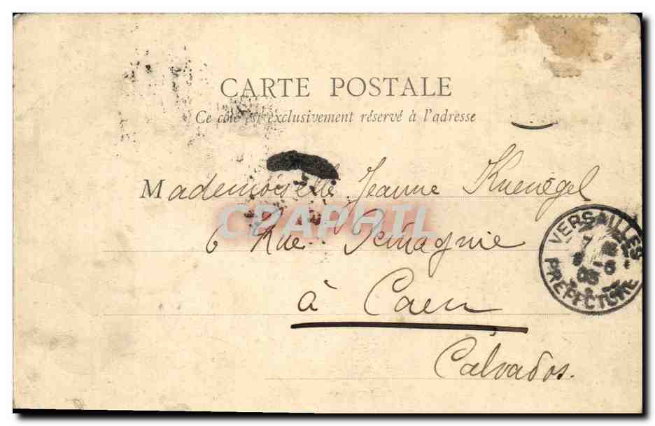 CPA Versailles Parc du Petit Trianon Le pavillon de la musique  — Rückseite