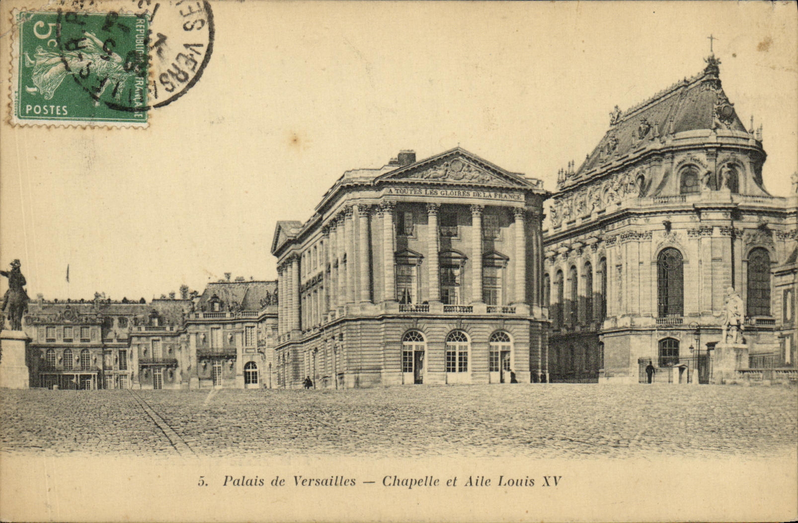 CPA Palais de Versailles Chapelle et Aile Louis XV