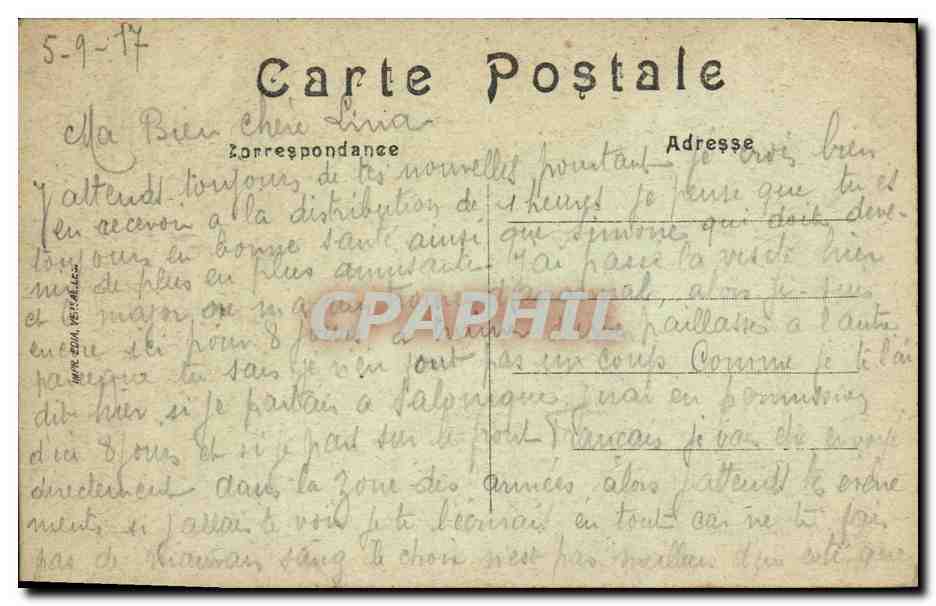 CPA Parc de Versailles Le Bassin d Apollon et le Tapis vert — Verso