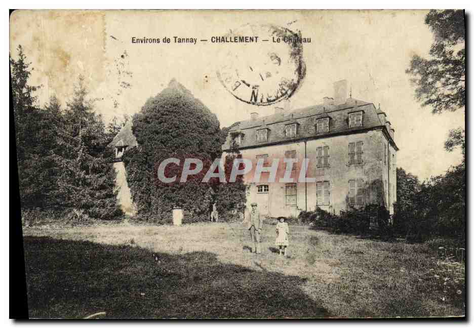 CPA Environs de Tannay Challement Le chateau