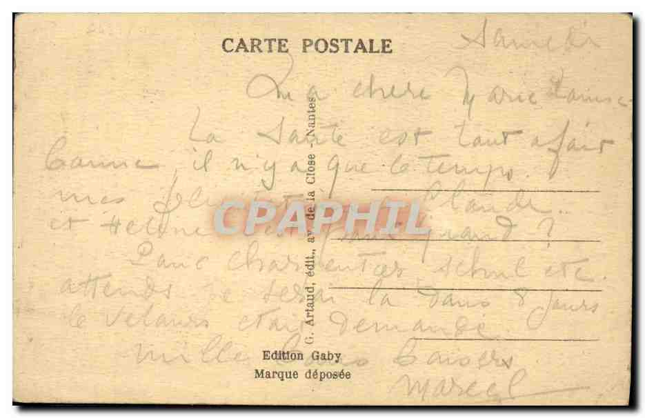 CPA Costumes Normands Enfants Folklore  — Verso