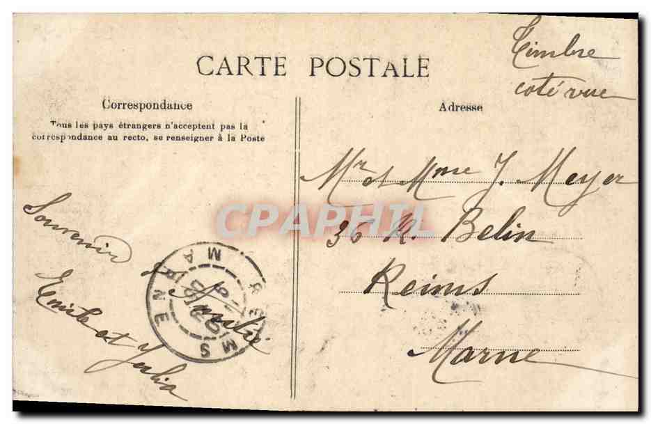 CPA En Normandie Folklore  — Verso