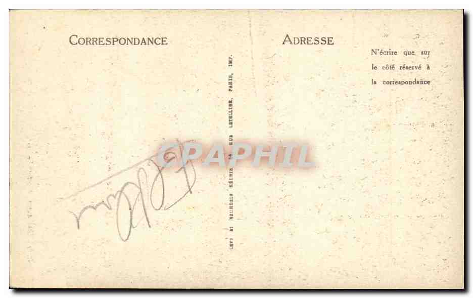 CPA Costumes Normands Folklore — Verso