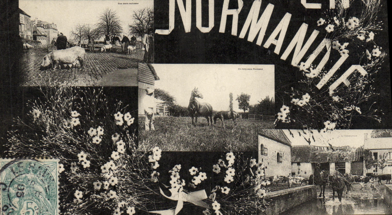 Scènes de la vie normande — Éditeur : A. Fablevrouz — N° de série non visible