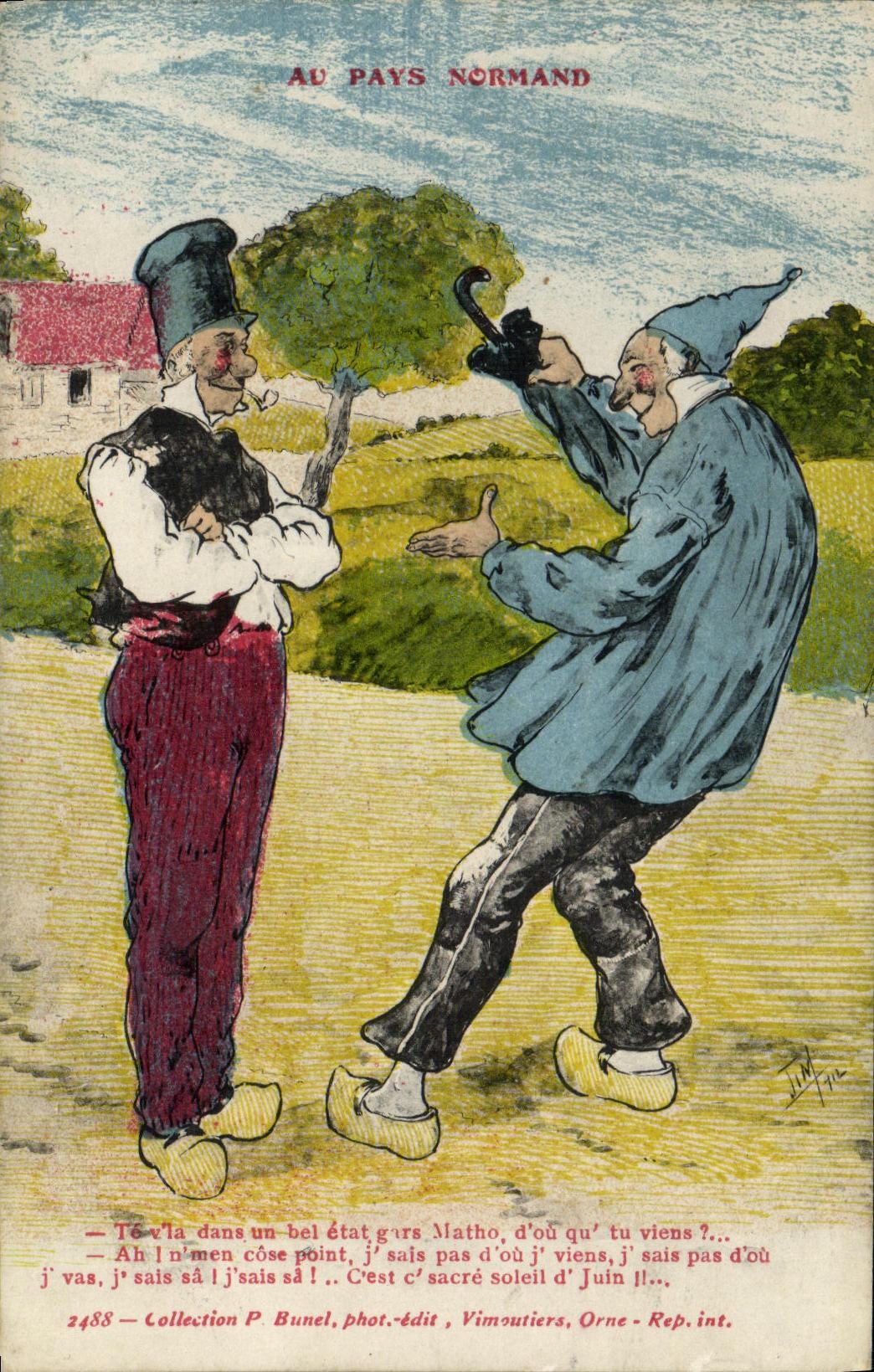 CPA Au Pays Normand Folklore