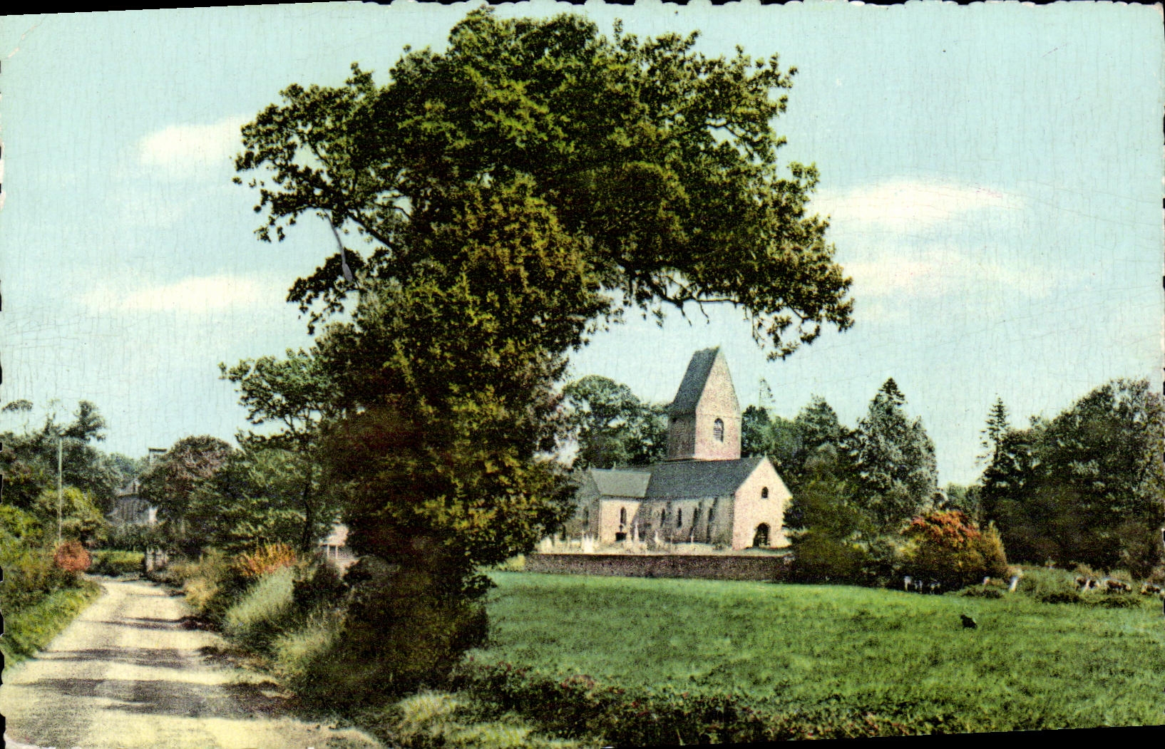 CPM La Normandie Pittoresque Le Chemin de l Eglise