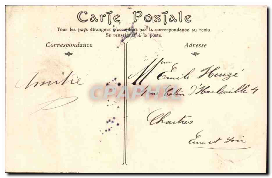 CPA Type de Mouliere Femme Folklore  — Verso