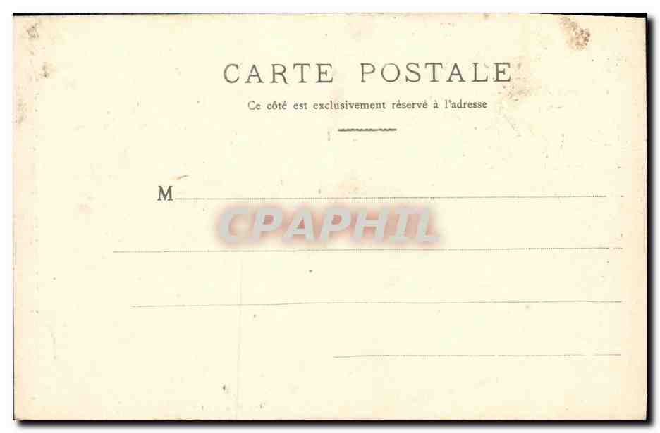 CPA Ancienne Noce Normande Garcon et demoiselle d honneur Folklore Normandie — Verso