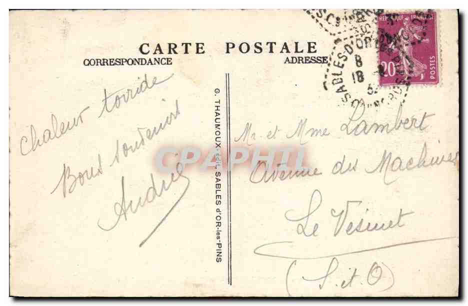 Sables-d'Olonne - Le Fort Lalatte — Éditeur : CPAPHIL, n° 37 — Achterkant