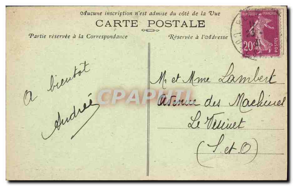 CPA Pleneuf Vue generale prise du Calvaire L eglise — Rückseite