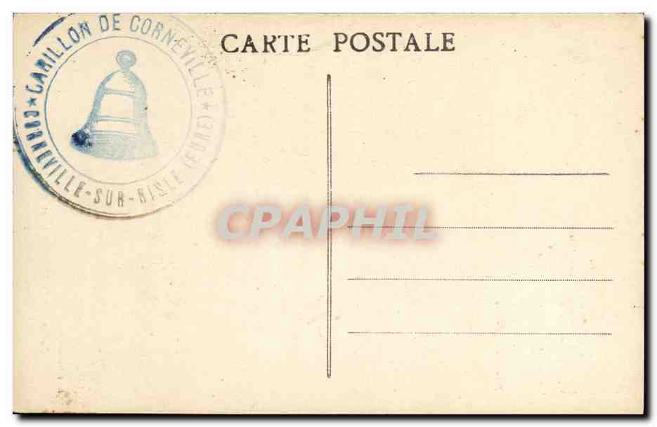 CPA De la Rochethulon et Grente Marquis de Corneville  — Rückseite