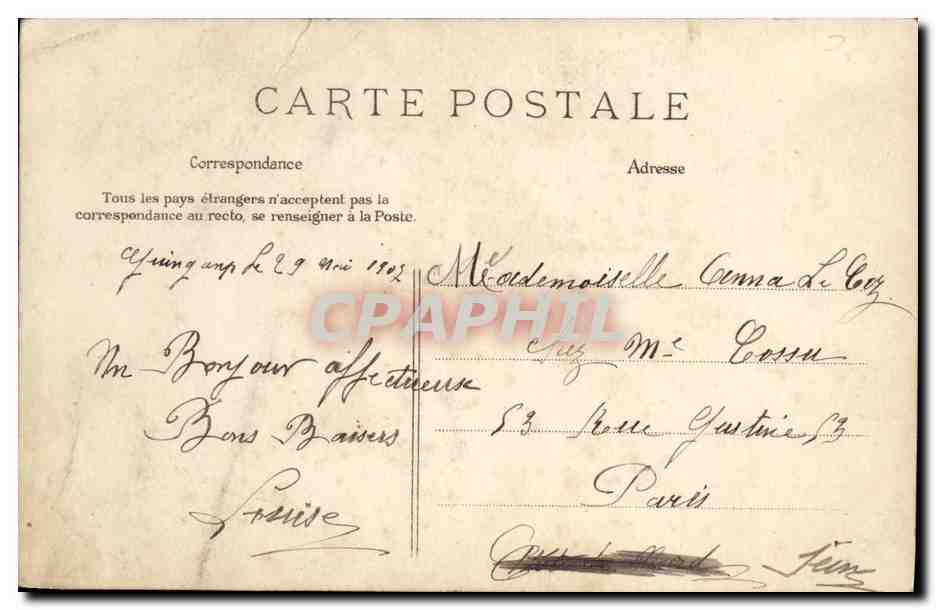 CPA En Bretagne autour du lit clos L entree a la chambre nuptiale Folklore  — Verso