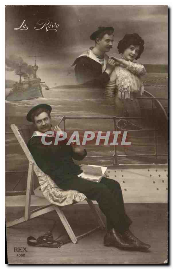 CPA Le Reve Marin Femme 
