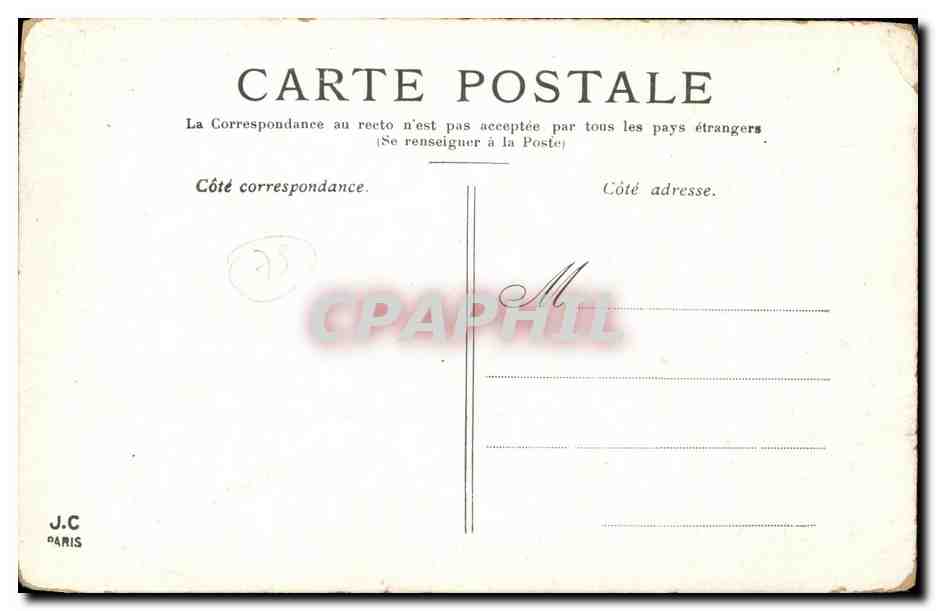 Paris — La Bastille et la Colonne de Juillet — J.C. Paris — Verso