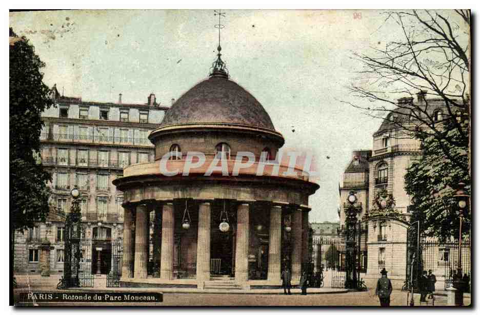CPA Paris Rotonde du Parc Monceau