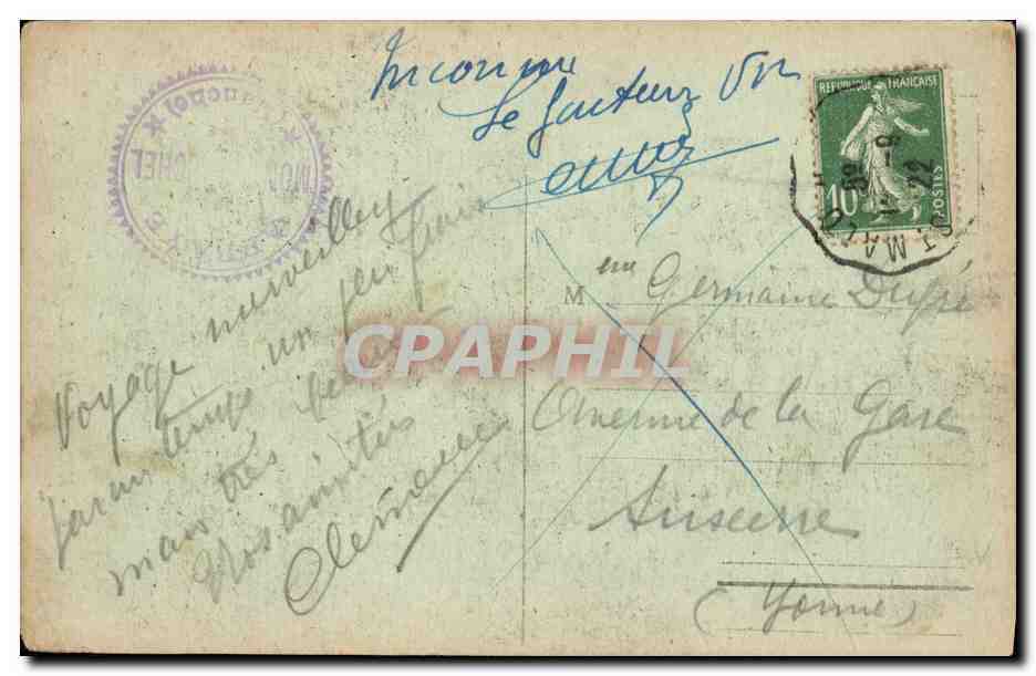 CPA Mont St Michel Chatelet  — Verso