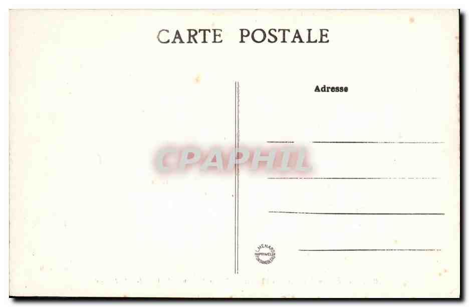 Bosque de Fontainebleau — Mesa del Gran Maestre (Ruta Redonda) — Colección Artística L. M. — Reverso