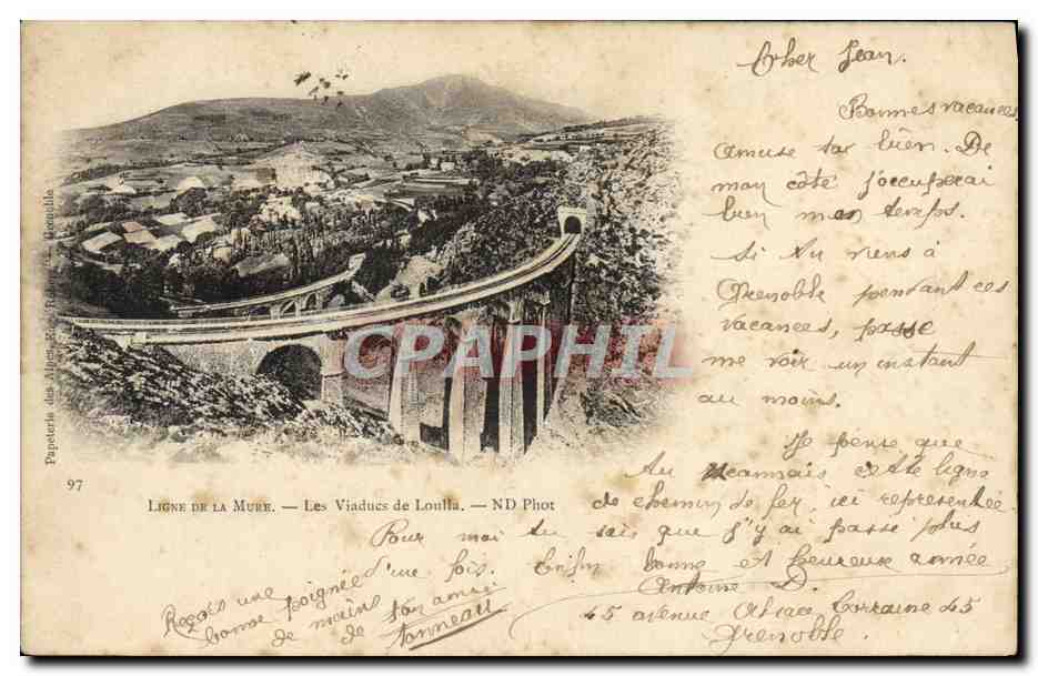 Ligne de la Mure — Les Viaducs de Loulha — ND Phot