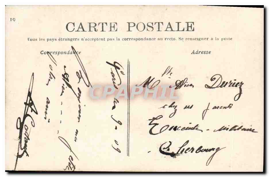 Madame Sans Gêne — scène de théâtre — éditée par ATS 770 — Verso