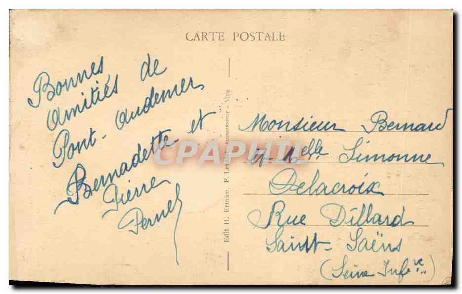 CPA Notre Normandie Enfant Folklore  — Rückseite
