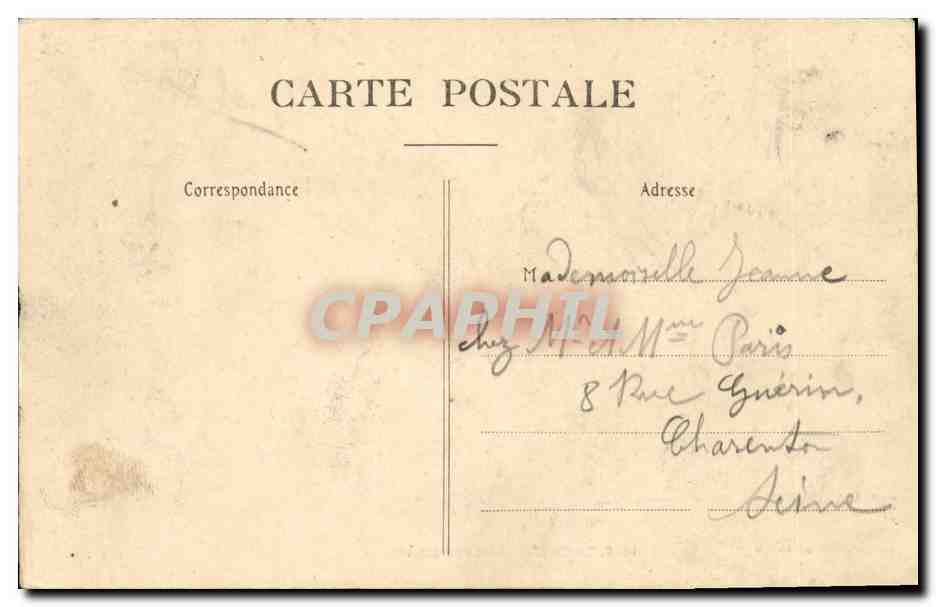 CPA Sorite d un Canot de Sauvetage — Rückseite