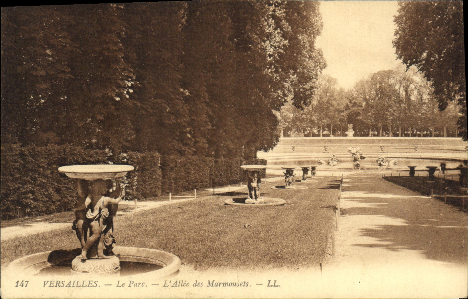 CPA Versailles Le Parc L Allee des Marmousets