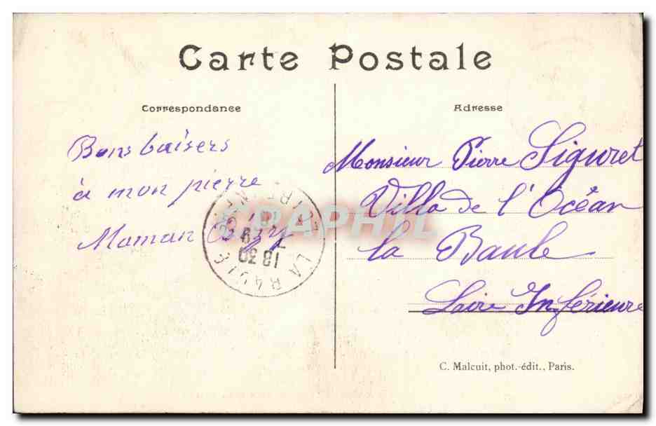 CPA Sauvetage de Naufrages restes sur une epave — Back