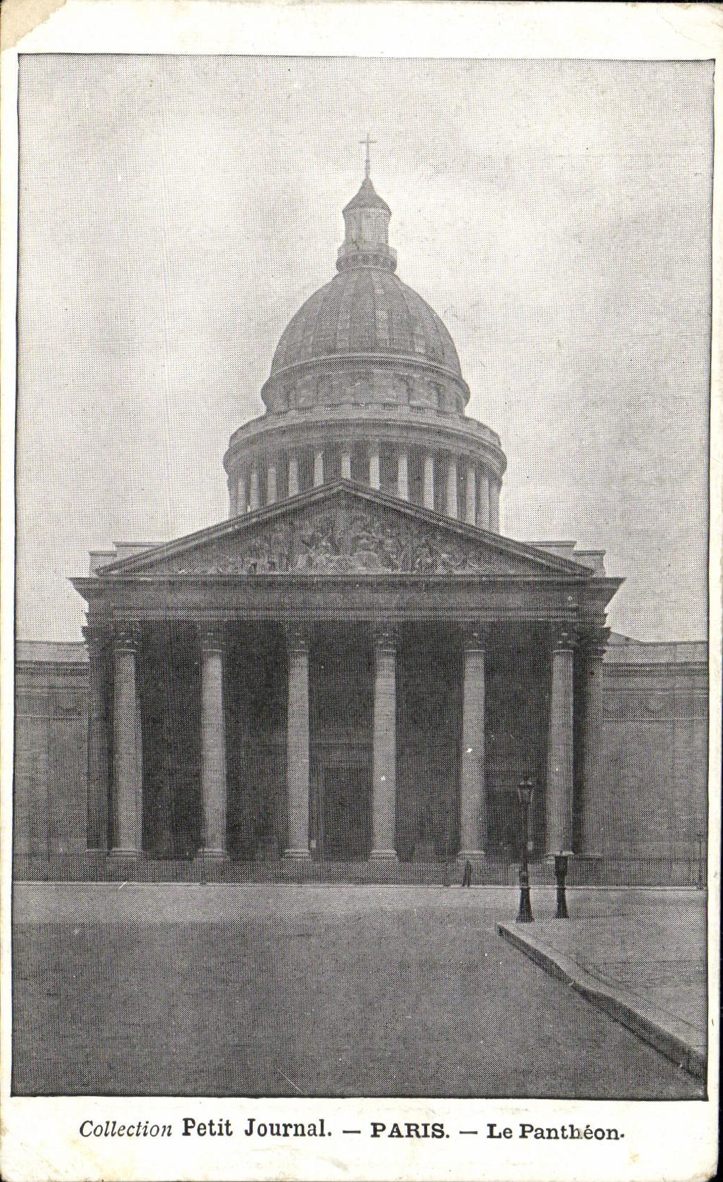 Vintage Postcard Paris The Pantheon The Soufflot Street