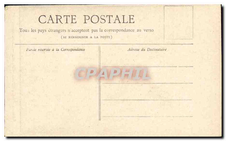 Vintage Postcard Paris The Pantheon The Soufflot Street — Back