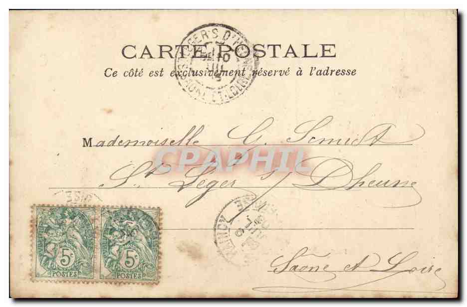CPA Paris Entree du Parc Monceau — Rückseite