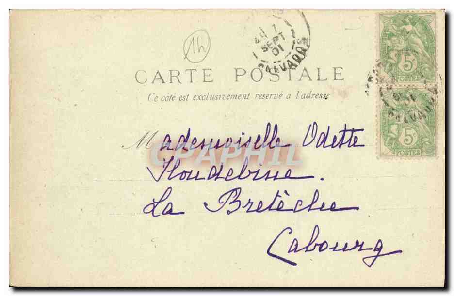CPA Maison Calvados  — Verso