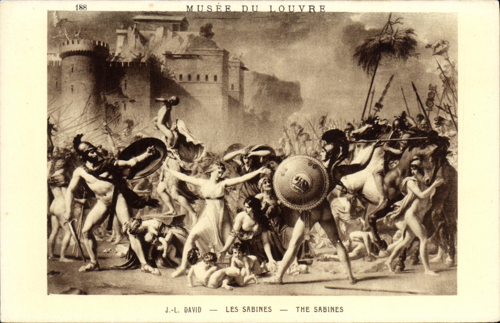 CPA Musee du Louvre J L David Les Sabines Paris