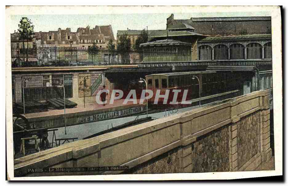 CPA Paris Le Metropolitain Metro Bastille