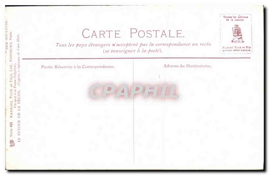 CPA a la mer — Verso