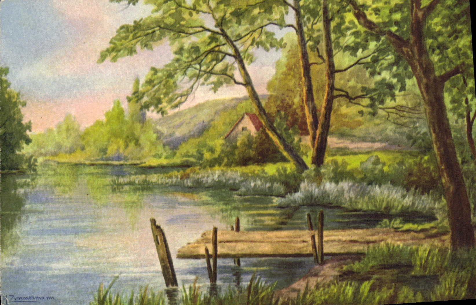 CPA Paysage Etang