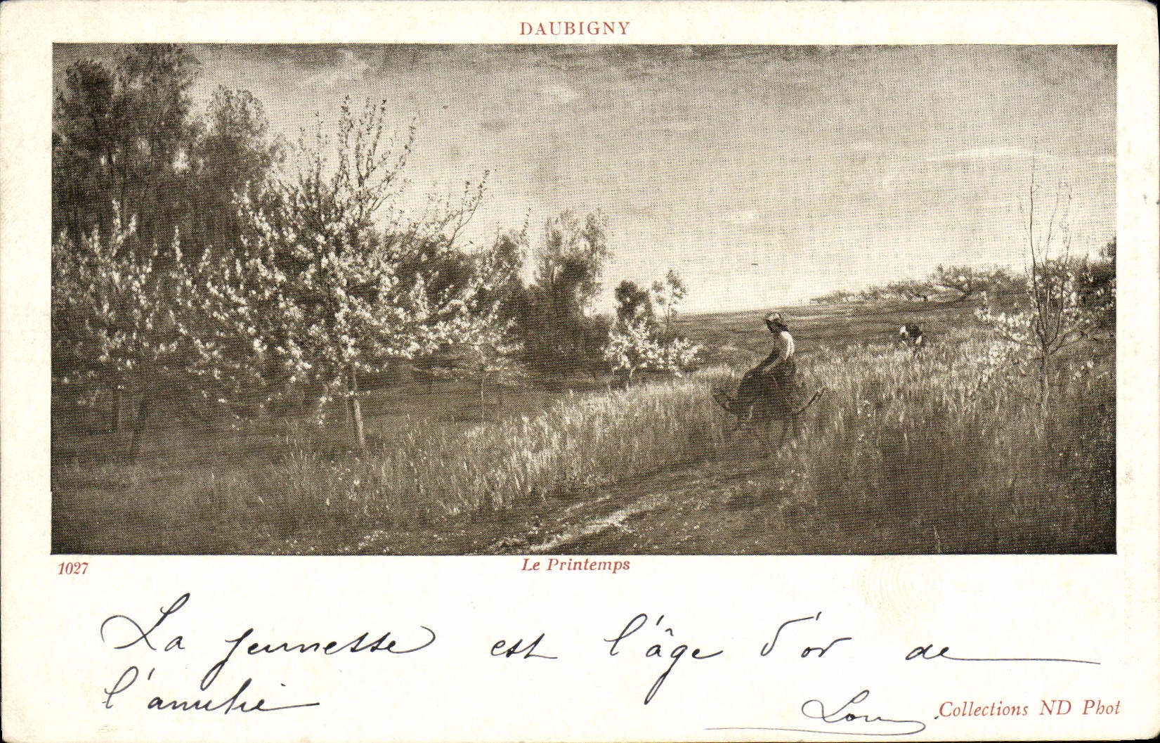 CPA Daubigny Le Printemps
