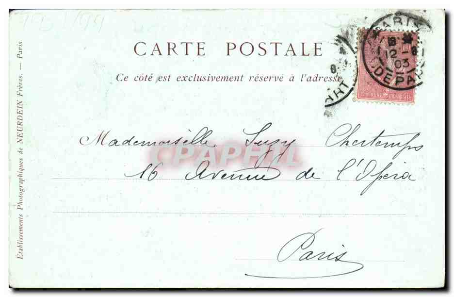 CPA Daubigny Le Printemps — Rückseite