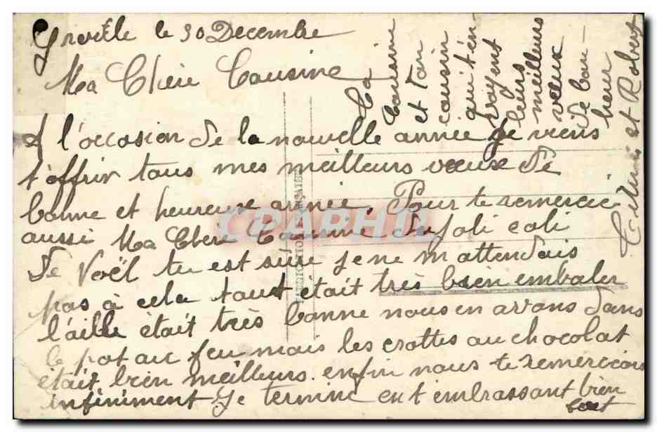CPA Bonne Annee Enfants Poupee — Rückseite