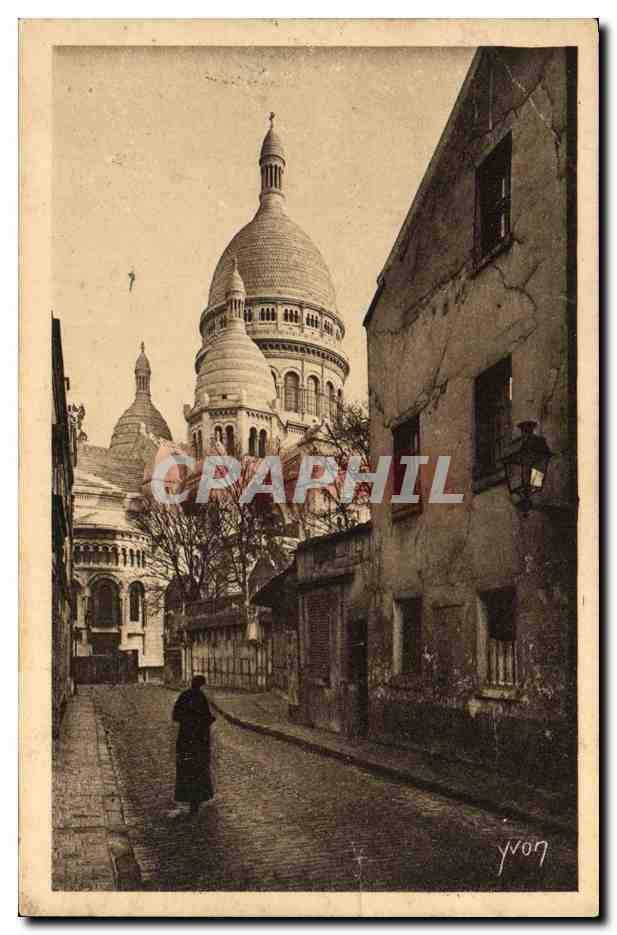 CPA Paris En Flanant Montmartre